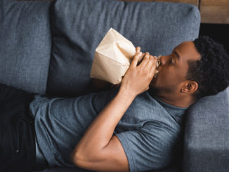 Paper bag breathing technique