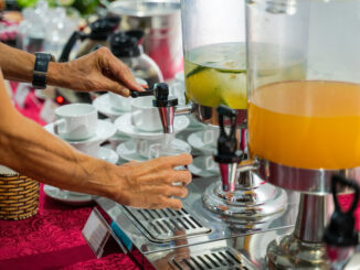 Fresh juice at buffet restaurant